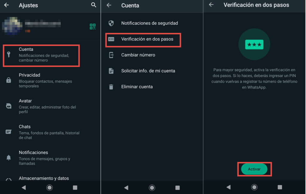 ¿Cómo configurar adecuadamente la privacidad y seguridad en WhatsApp 5 verificacion dos pasos