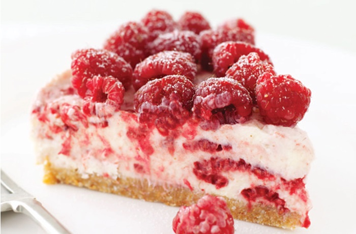 Receta de cheesecake de frambuesa