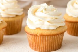 Receta de cupcakes de vainilla