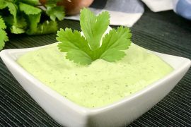 Receta de salsa de cilantro con mayonesa o yogurt