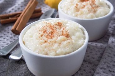 Arroz con leche casero cremoso