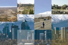 Vista aérea de la segregación urbana en el Gran Santiago, Chile