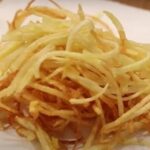 Receta de papas al hilo o papas hilos caseras y crujientes