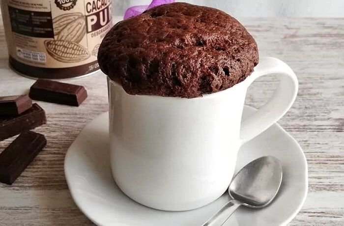 Receta de queque en taza en microondas rápido y sencillo 1 Receta de queque en taza en microondas rápido y sencillo